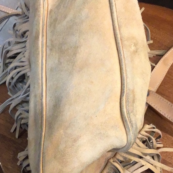 Vintage HOGAN SUEDE FRINGE-TRIMMED BAG - Picture 12 of 13